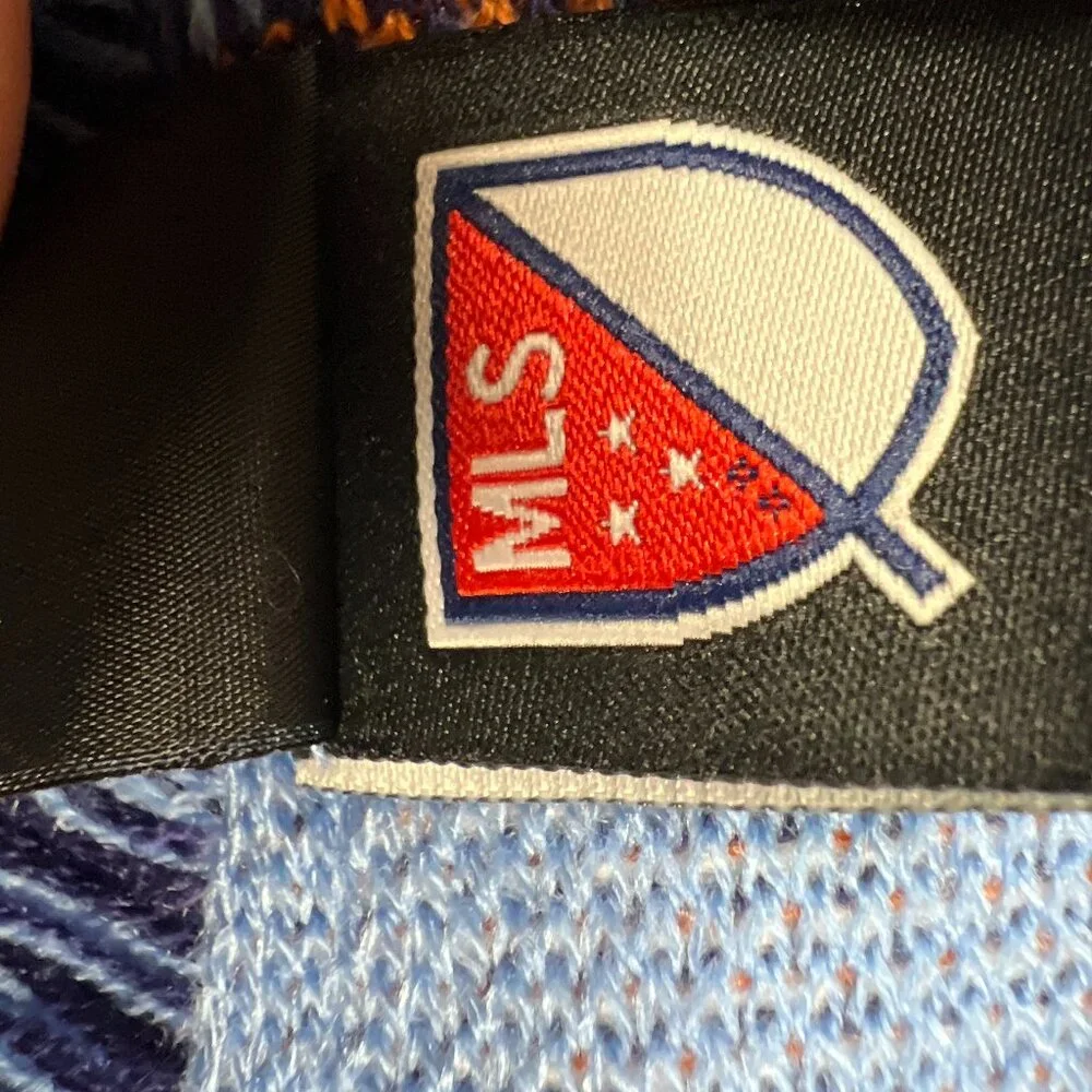 Adidas‎ Unisex OSFA Blue Winter Fringe New York City FC Soccer MLS Scarf NWT